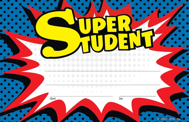 Teacher Created Resources Superhero Super Student Awards (5569) - Image 1